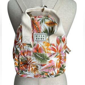 Billabong Mini Canvas Backpack -Tropical Floral Print